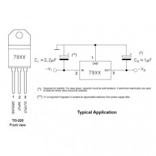 LM7912 Regulador de Voltaje -12V