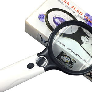 LUPA DOBLE LENTE CON LED