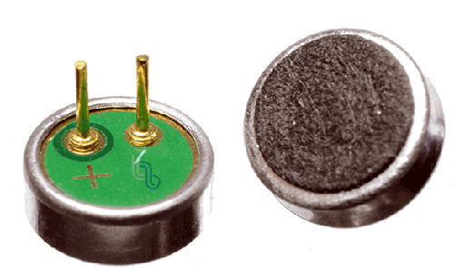 Microfono Electret 6x2.2mm con pines