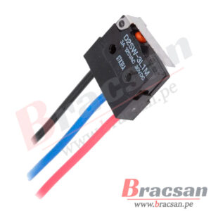 MICROSWITCH CON CABLE 3A 125V SPDT CON PALANCA OMRON D2SW-3L1M
