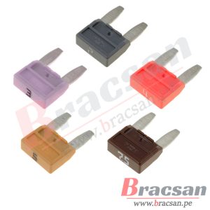 MINIFUSIBLE AUTOMOTRIZ 11MM TIPO UÑA MINIVAL MTA AMFM-2A, 3A, 4A, 5A, 7.5A