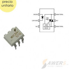 MOC3041 Optoacoplador Triac Zero Crossing 400V