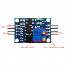 Módulo amplificador de instrumentación AD620