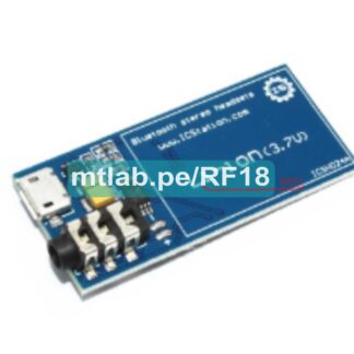Módulo bluetooh audio estereo XS3898 con entrada micro USB, pines para bateria lipo de 3.7V