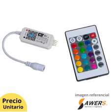 Modulo Controlador Tira de LED RGB Con Control Remoto