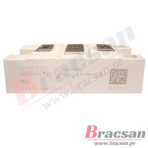 MODULO SEMIPACK2 DIODO 160AMP 2200V SEMIKRON SKKD 162/22H4