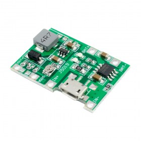 Módulo TC4056A - Cargador de batería litio micro-USB con Step-Up regulable