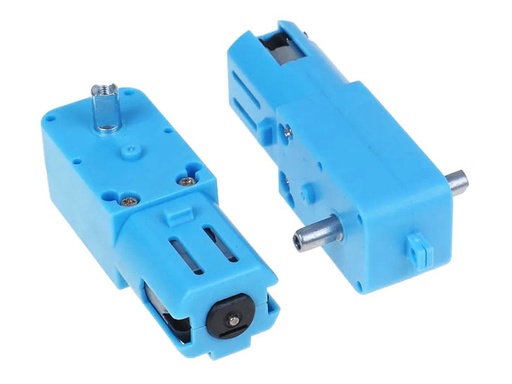 Motor Azul con Reductor de 90:1 de 110 RPM para Robotica de 3 a 6VDC