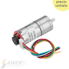 Motorreductor JGA25-370 6V 130/280/1360 RPM con encoder