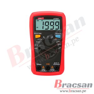 MULTIMETRO DIGITAL AUTORANGO AC/DC 600V 10A UNI-T UT-33A+