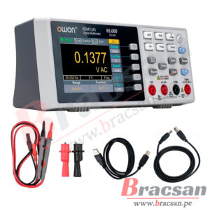 MULTIMETRO DIGITAL DE BANCO, PORTATIL DE 4 ½ DIGITOS AC/DC 750VAC 1000VDC 10A OWON TRUE RMS XDM1241