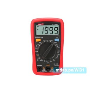 Multimetro Mini Digital UNI-T UT-33B+ ACDC600V 10A Resistencia Diodo Continuidad