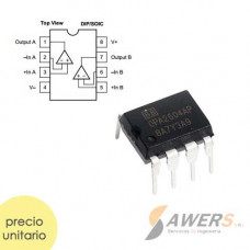 OPA2604 Amplificador de bajo ruido Dual Fet-input