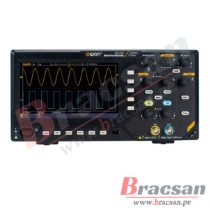 OSCILOSCOPIO DIGITAL DE 2 CANALES DE 200MHZ, GENERADOR DE FUNCIONES 25MHZ OWON SDS220