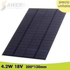 Panel Solar 4.2W 200*130mm 18V policristalino