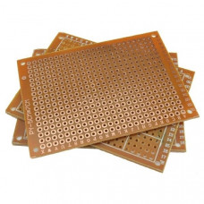 PCB Perforada cara simple 5x7cm (fibra de vidrio)