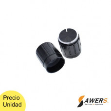 Perilla Knob para potenciometro d=6mm15x17mm