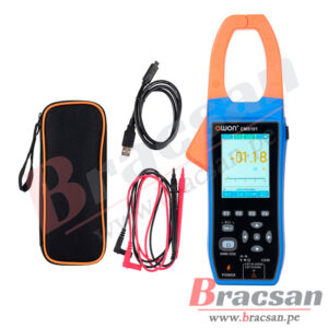PINZA AMPERIMETRICA DIGITAL 1000A AC/DC CON NCV, OSCILOSCOPIO 1 CANAL 1MHZ, DATALOGGER 3 EN 1 PORTATIL OWON CMS101
