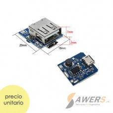 Placa de proteccion Li-ion 18650 USB/Micro USB