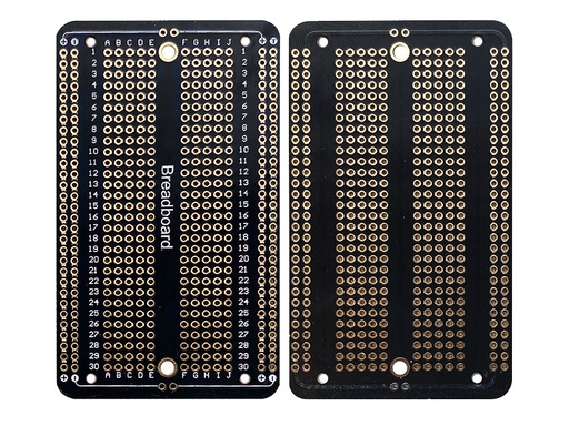 Placa Impresa de 5x9cm, Tarjeta tipo Protoboard de Doble Cara