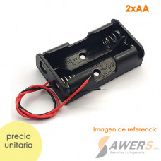 Portabaterias 2xAA con Interruptor