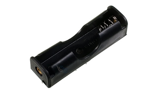 Portapila para 1 pila AA 58x16mm, Base de Plastico con pines de conexión