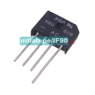 Puente de diodos de 6Amp 600V de una fase