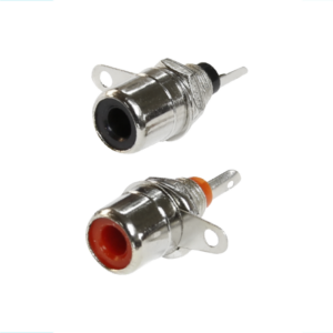 RCA PARA CHASIS ROJO Y NEGRO (PAREJA)