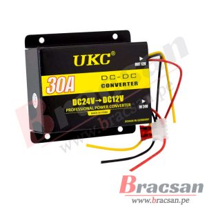 REDUCTOR DE VOLTAJE PARA AUTOMOTRIZ DE 24VDC A 12VDC 30A 720W UKC
