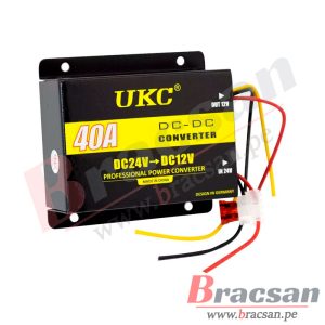 REDUCTOR DE VOLTAJE PARA AUTOMOTRIZ DE 24VDC A 12VDC 40A 960W UKC