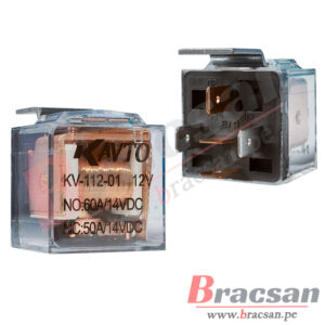 RELAY AUTOMOTRIZ 12VDC 50/60A SPDT 5 PINES KAVTO KV-112-01 26