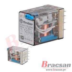 RELAY DE 125VDC 7A 250VAC 4PDT 14 PINES FINDER 55.34.9.125.0040