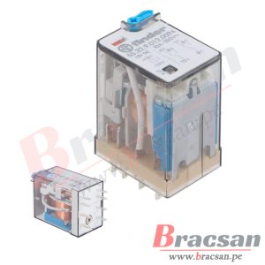 RELAY DE 12VDC 10A 250VAC DPDT 8 PINES CON LED FINDER 55.32.9.012.0074