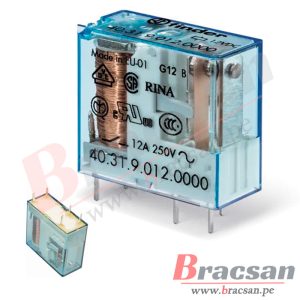 RELAY DE 12VDC 12A 250VAC SPDT 5 PINES FINDER 41.31.9.012.0010