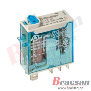 RELAY DE 12VDC 16A 250VAC SPDT 5 PINES CON LED FINDER 46.61.9.012.0074