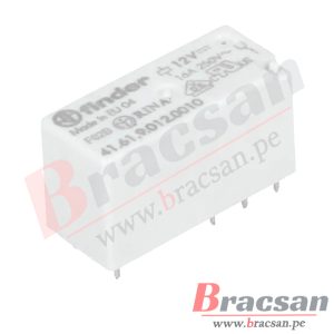 RELAY DE 12VDC 16A 250VAC SPDT 8 PINES FINDER 40.61.9.012.0000