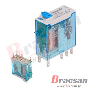 RELAY DE 12VDC 8A 250VAC DPDT 8 PINES CON LED FINDER 46.52.9.012.0074