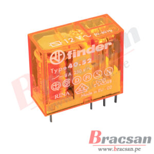 RELAY DE 12VDC 8A 250VAC DPDT 8 PINES FINDER 46.52.9.012.0040