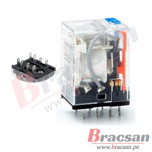RELAY DE 220VAC 7A 250VAC DPDT 8 PINES HONGFA HF18FH/A220-2Z1TD