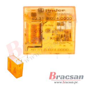 RELAY DE 24VDC 12A 250VAC SPDT 5 PINES FINDER 41.31.9.024.0010