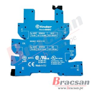 RELAY DE INTERFACE 110VAC/DC 6A 250VAC SPDT 5 PINES 34.51.7.060.0010 + BASE 93.61.0.125 FINDER 39.11.0.125.0060