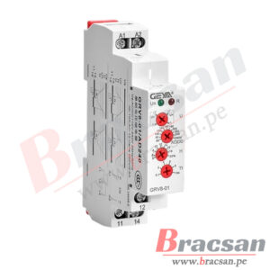 RELAY DE MONITOREO DE VOLTAJE MONOFASICO SPDT 110V..220V..240V AC/DC 10A GEYA GRV8-01 AD240