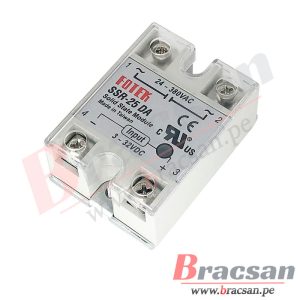 RELAY ESTADO SOLIDO DC-AC 25A 3-32VDC/24-380VAC FOTEK SSR-25DA