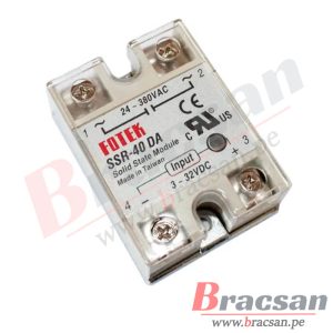 RELAY ESTADO SOLIDO DC-AC 40A 3-32VDC/24-380VAC FOTEK SSR-40DA