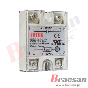 RELAY ESTADO SOLIDO DC-DC 10A 3-32VDC/5-60VDC FOTEK SSR-10DD