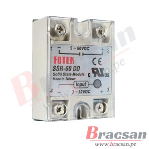 RELAY ESTADO SOLIDO DC-DC 60A 3-32VDC/5-60VDC FOTEK SSR-60DD
