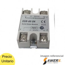 Relay estado solido SSR-60DA 24-380VAC 60A