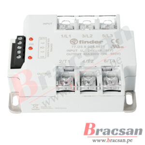RELAY ESTADO SOLIDO SSR TRIFASICO DC-AC 60A 4-32VDC/24-660VAC FINDER 77.D3.9.024.8671