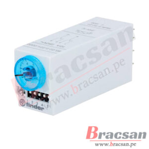 RELAY TEMPORIZADOR ANALOGO MULTIFUNCION 24V DC/AC DPDT 8 PINES 0.05s…100h FINDER 85.02.0.024.0000