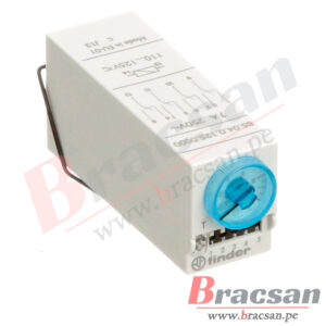 RELAY TEMPORIZADOR ANALOGO MULTIFUNCION 110…125V AC/DC 4PDT 14 PINES 0.05s…100h FINDER 85.04.0.125.0000